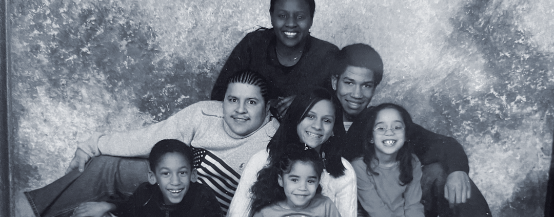 Family of seven children