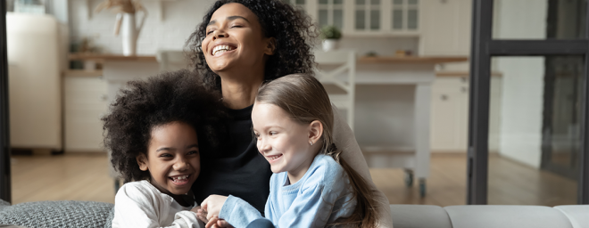 Women and two children who have been in foster homes